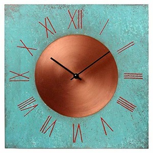 インテリア　メタルクロック Handmade Copper Wall Clock 12-inch