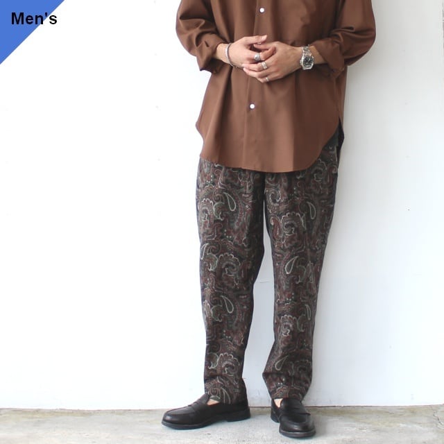 weac. ネルペイズリーイージーパンツ RELAX PANTS - Paisley （Brown