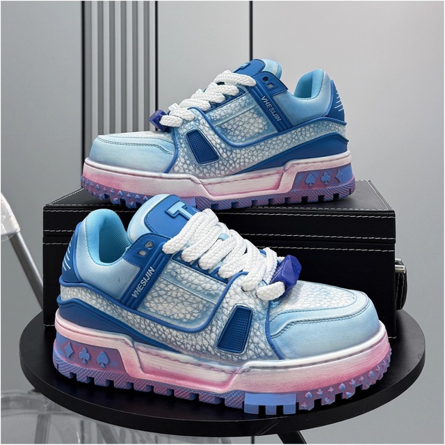 カラフルダメージ加工スニーカー 3カラー 11186