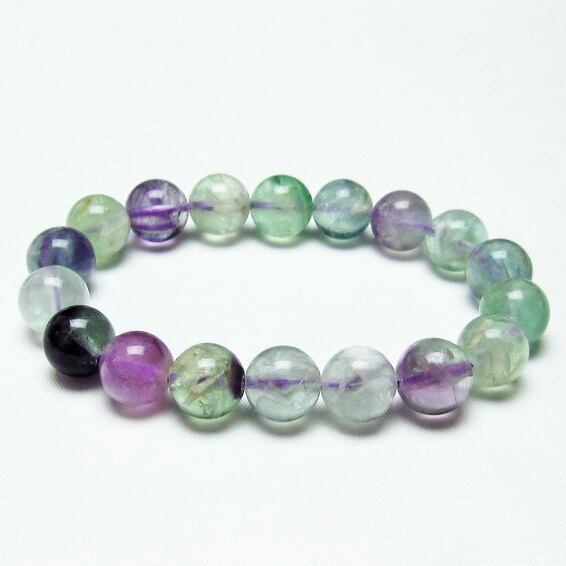 エンジェルフェザー フローライト ブレスレット 11mm 一点物 111-22912