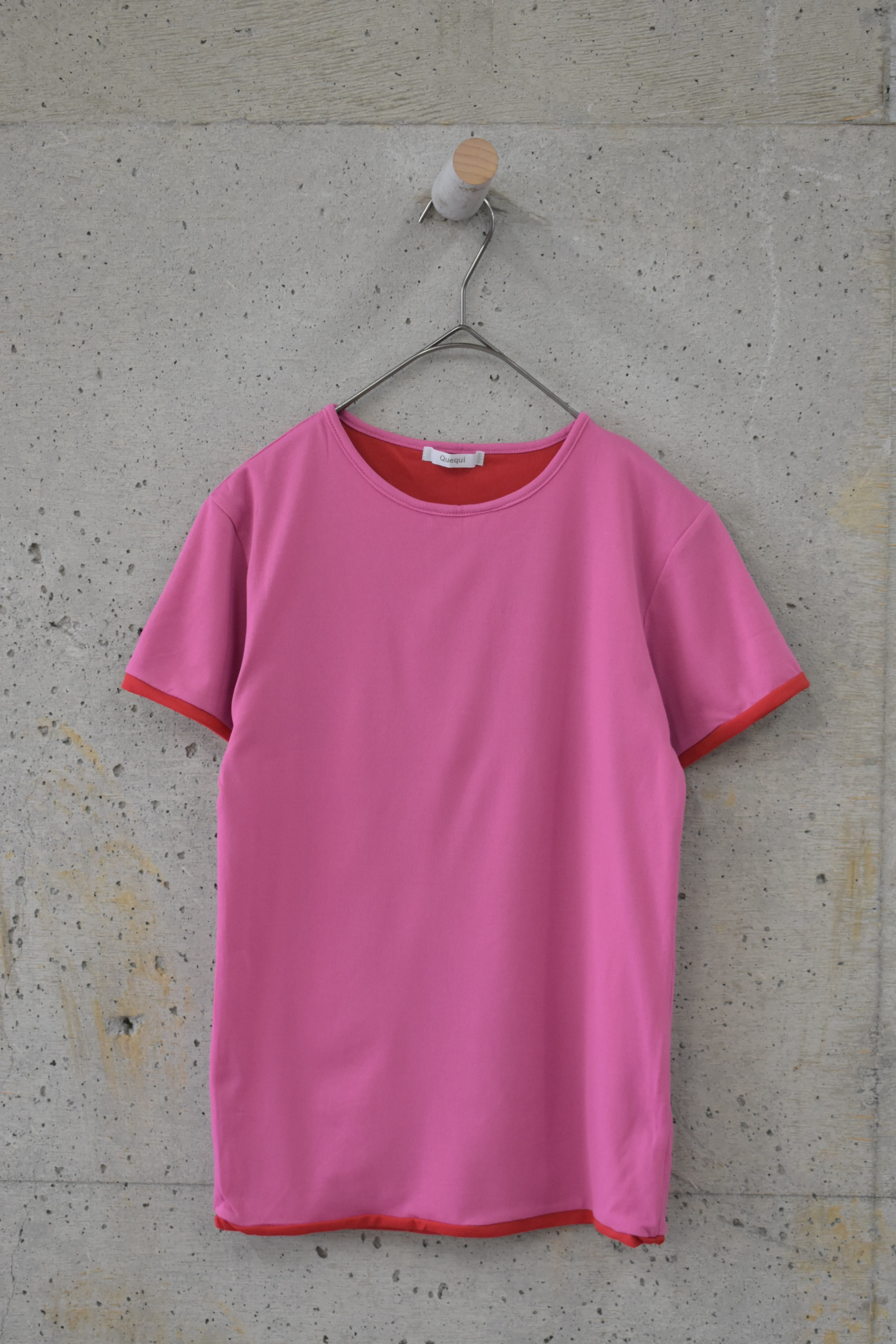 Pink top with red lining