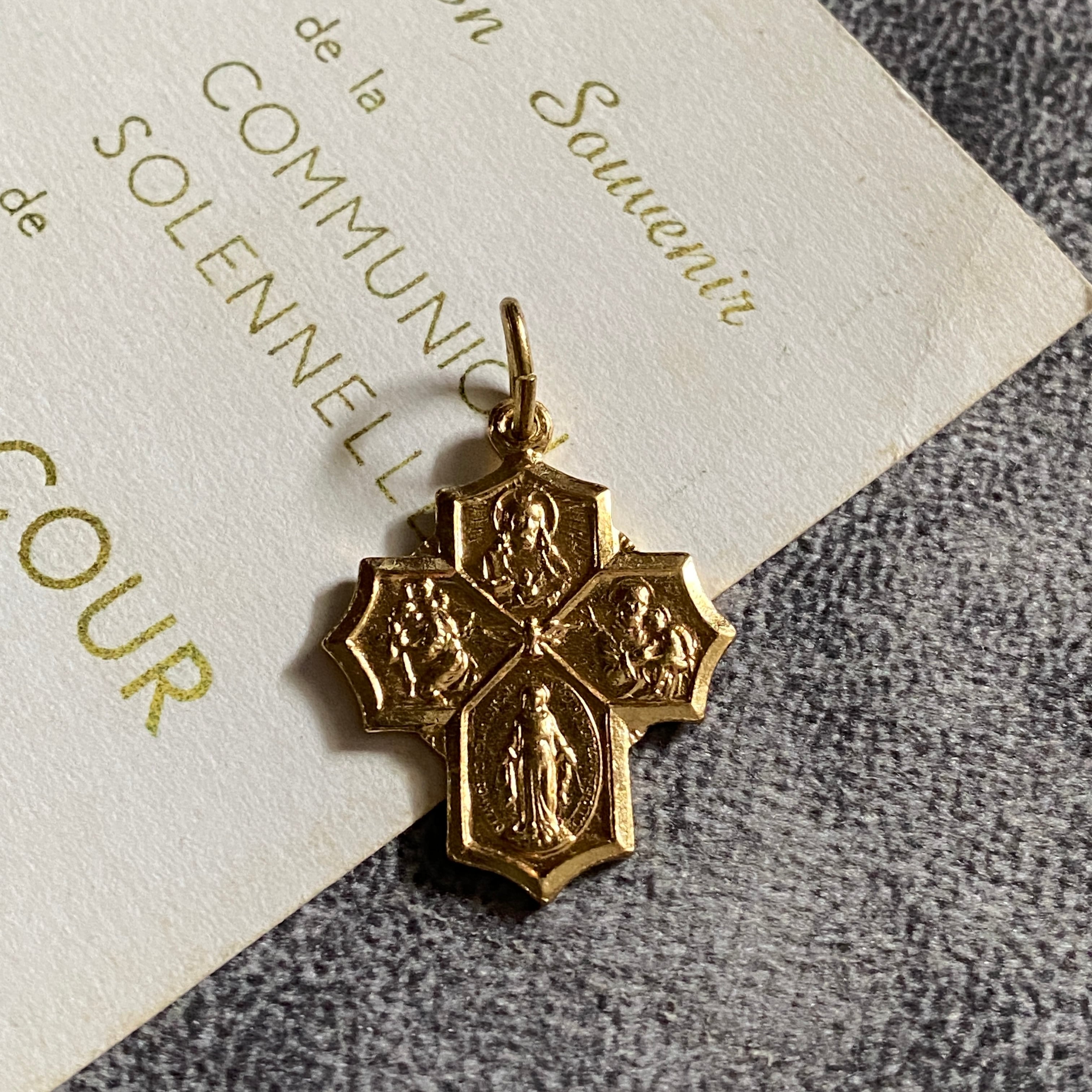 聖母子 | Antique medaille Mary