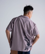 Flower back print shirt［HSS002］