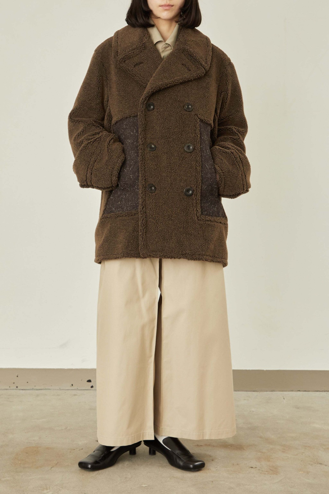 i’m here : - Boa P-Coat :Melange|ケンピメルトン/Extra TIMEピンズ