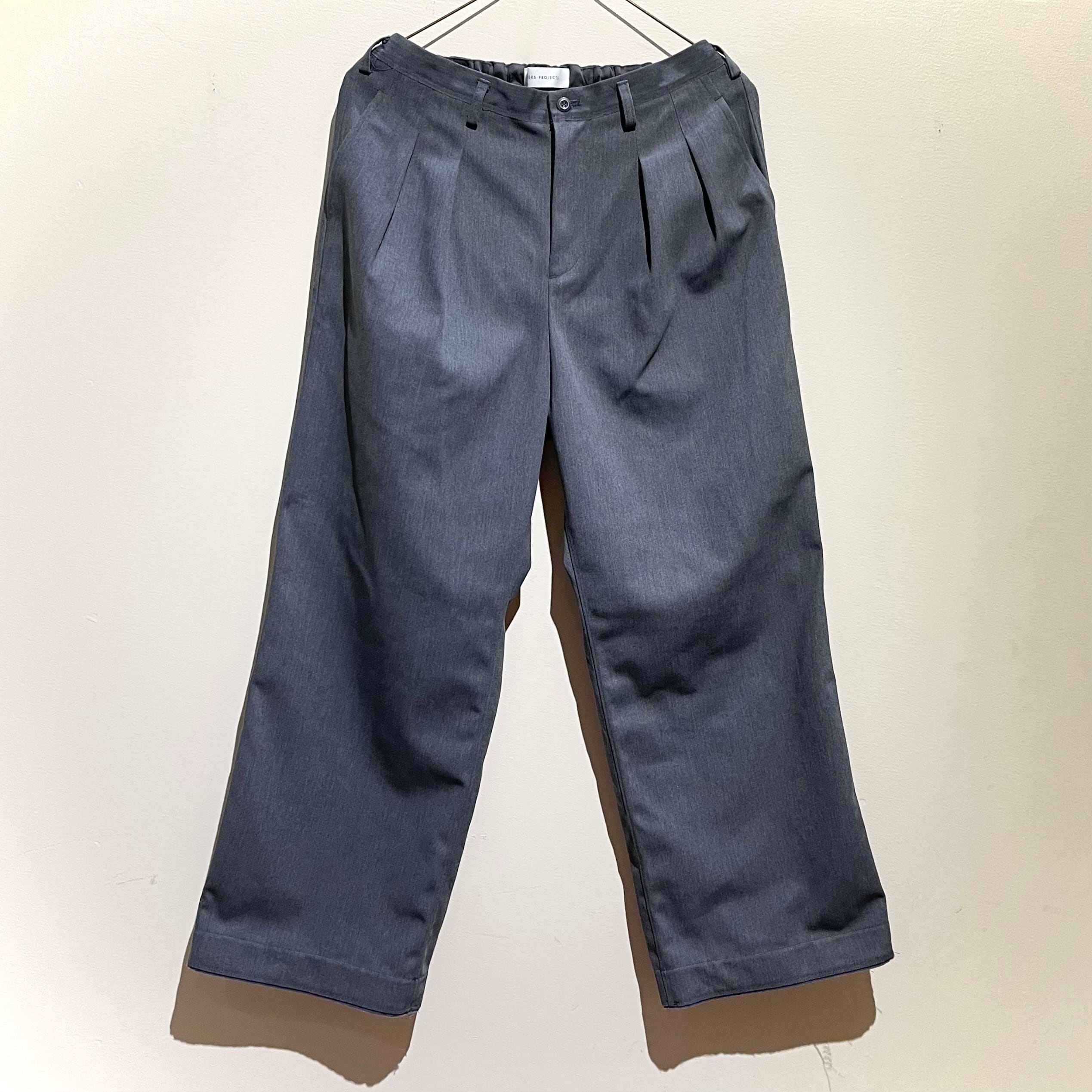 PERS PROJECTS / 2tuck WIDE trousers / heather gray