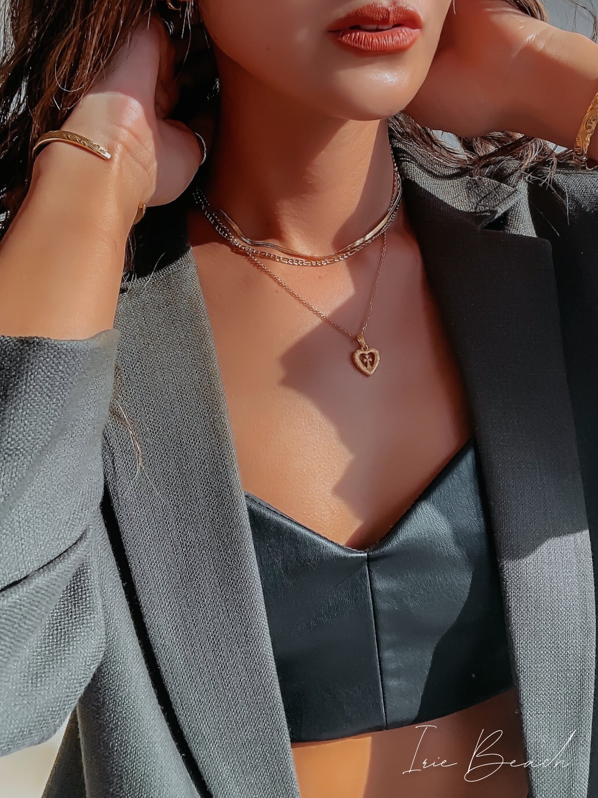 Cross heart necklace | IRIEBEACH