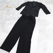 社交ダンス 衣装 ジャケット スラックス 黒 無地 ダンス パーティ 発表会 MAISON DE DANSE 長ズボン ズボン 上着 メンズ 男性 ブラック系 ダンス衣装 スーツ フォーマル 発表会衣装 競技用 ブラックカラー メンズファッション パーティスタイル