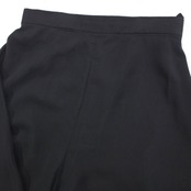 【美品 日本製 社交ダンス衣装】ブラック Chacott チャコット ボトムス ズボン パンツ 黒 無地 フレア レース 軽い レッスン