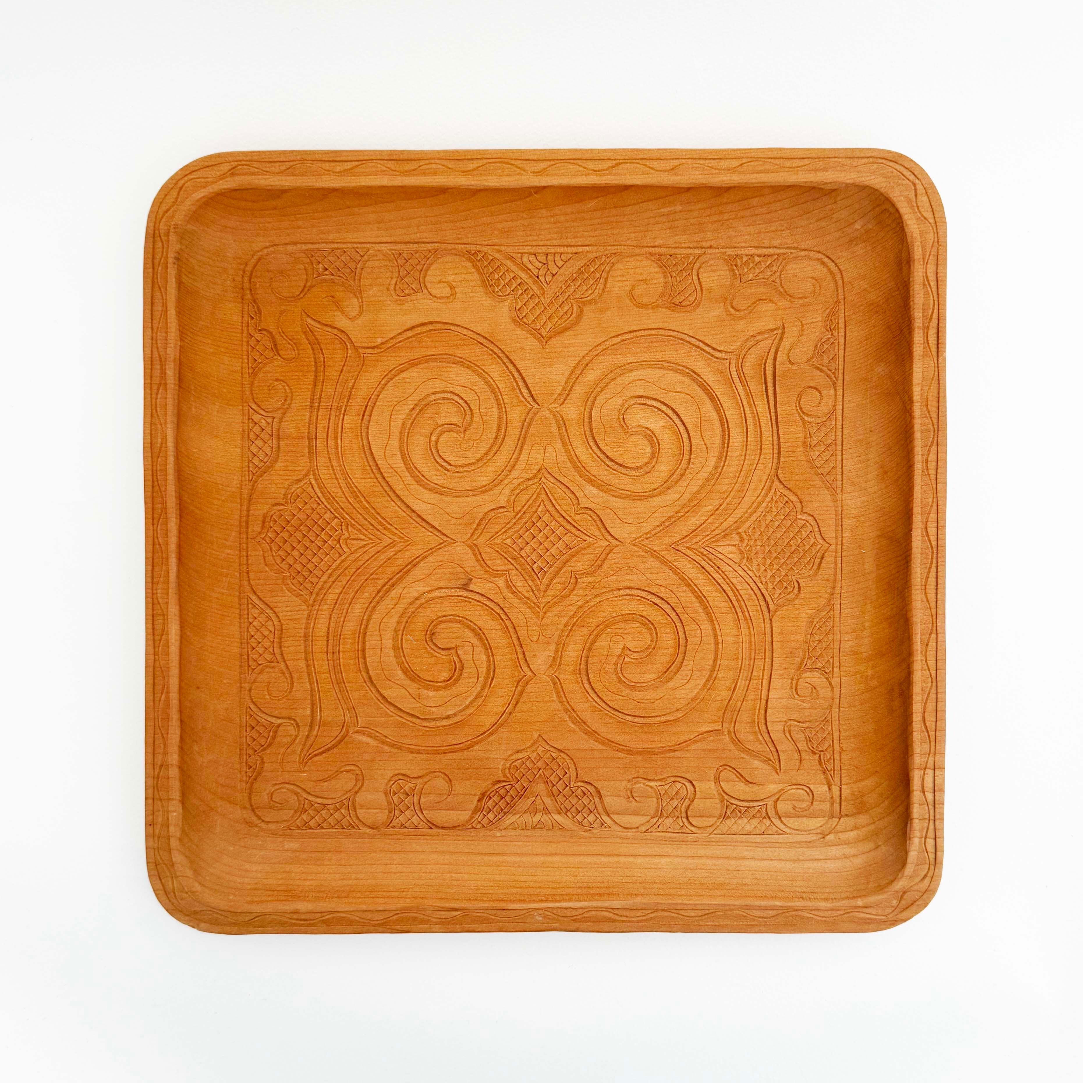 アイヌ二風谷木彫 イタ(盆)デッドストック