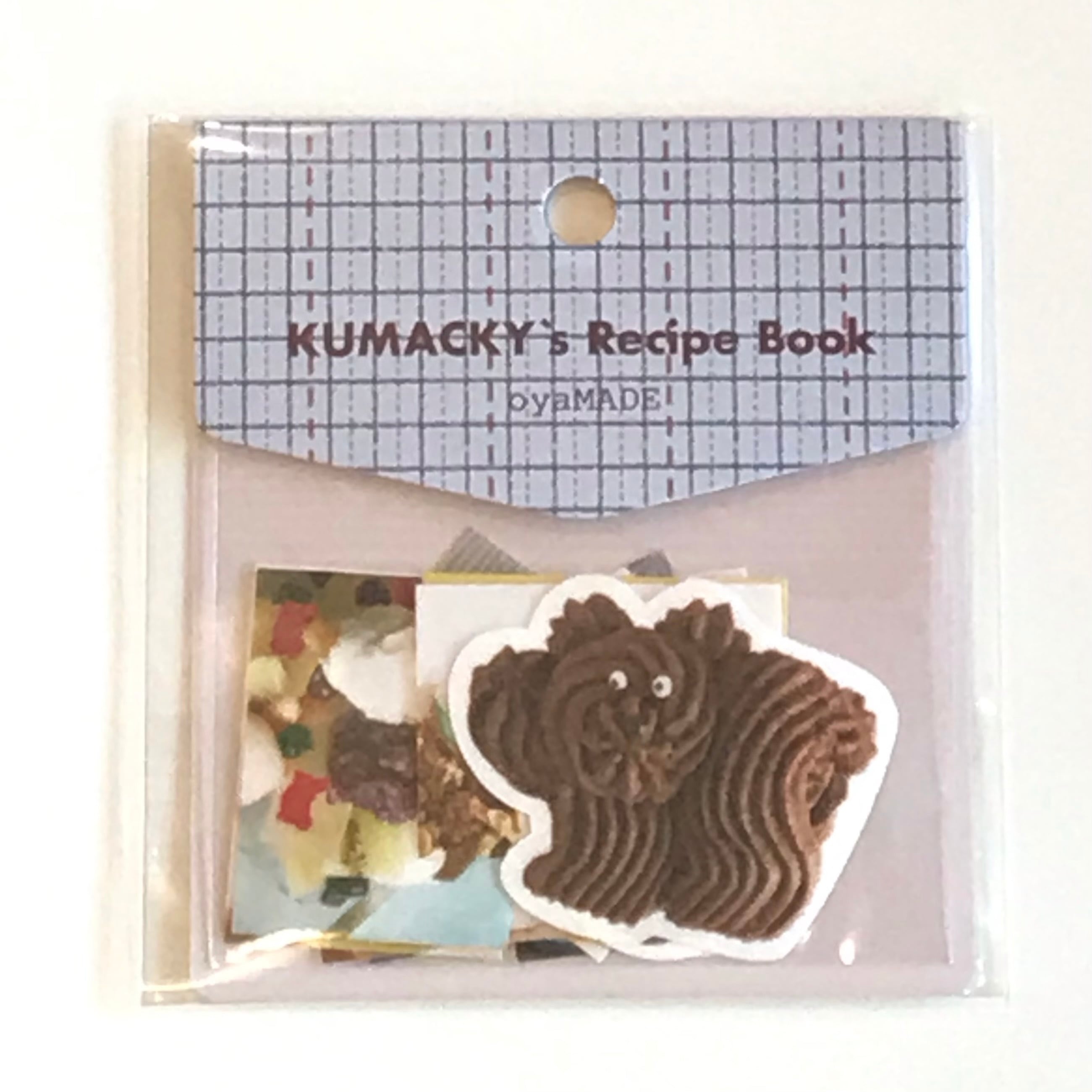 oyaMADE フレークシール「KUMACKY's Recipe Book」 | Macaroni