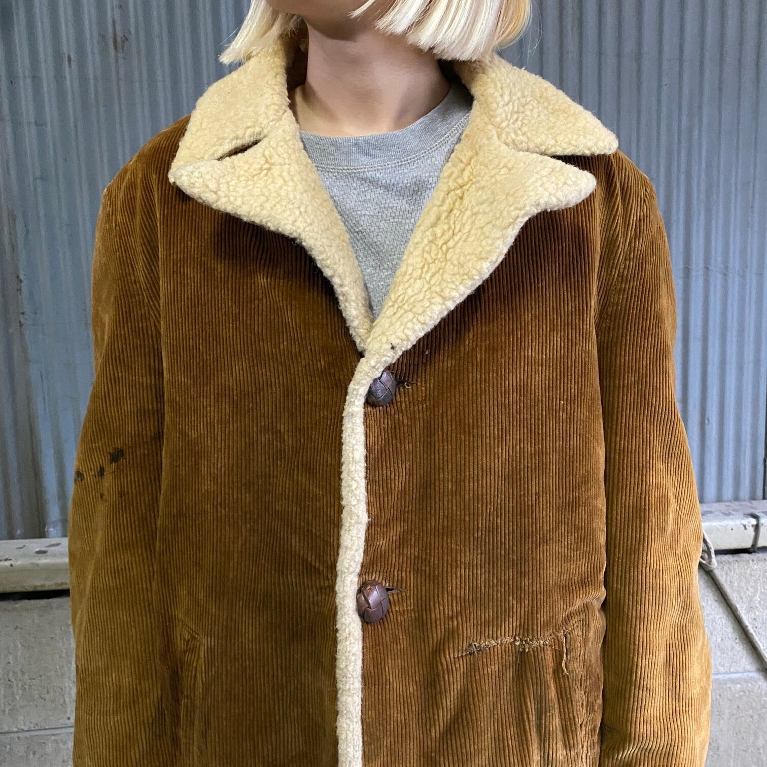 訳あり特価 70年代 レイクランド ボア コーデュロイジャケット メンズL