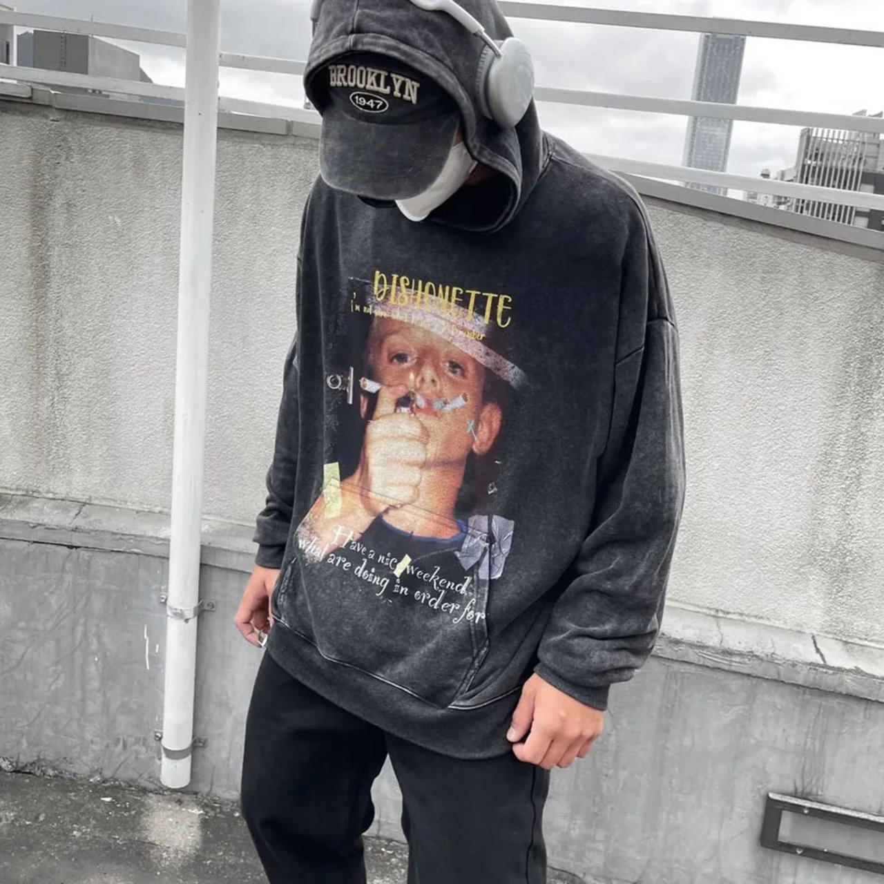 VINTAGE ストリート Smoking Boy パーカー T278
