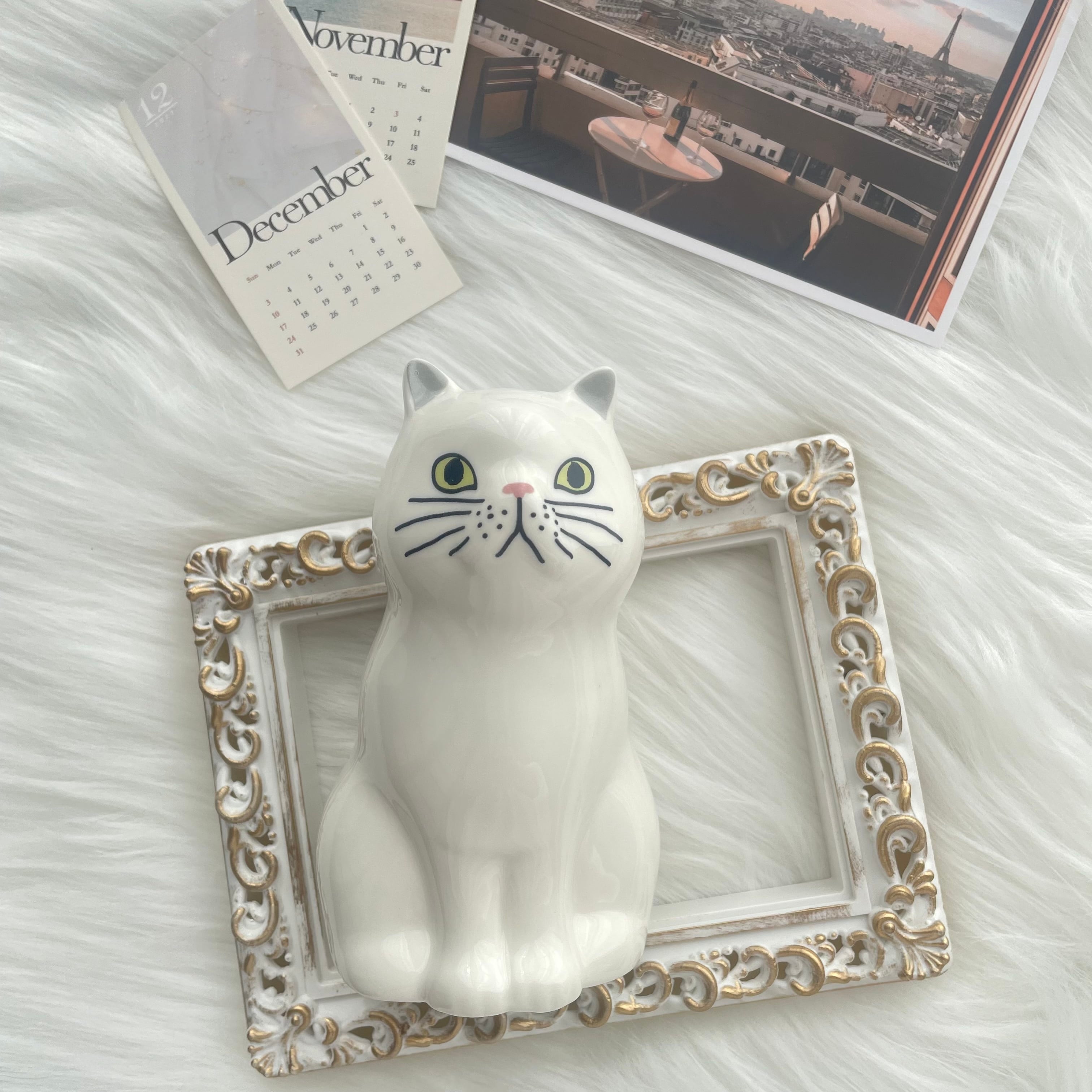 フラワーベース ペンスタンド ペルシャ 猫 ねこ ネコ 猫雑貨 ねこモチーフ ネコ柄 花瓶 花器 花びん フラワーベース 置物 オブジェ フラワーアレンジ ペン立て ペンスタンド 陶器 かわいい おしゃれ レディース プレゼント 贈り物 ギフト 看板猫のいる猫雑貨店 コトイロ