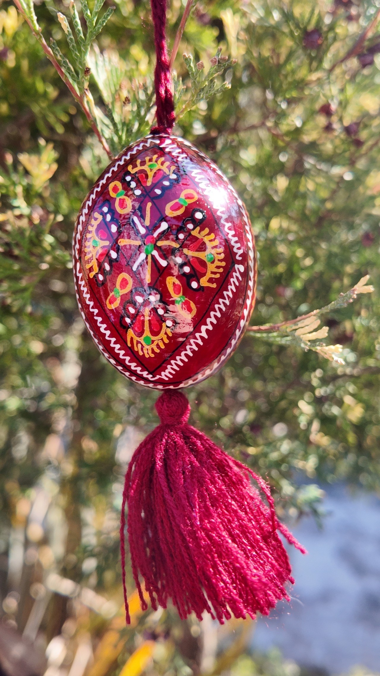 装飾用木製プィサンカ現代的なフツル様式（イースターエッグ）　 - 1