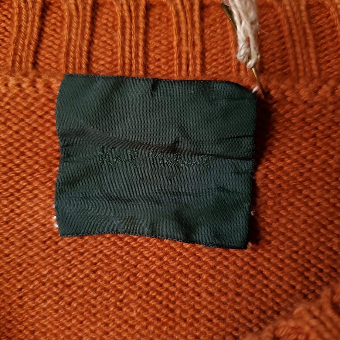 Karl Helmut カールヘルム 90s ヴィンテージ 刺繍ロゴ ニットセーター 