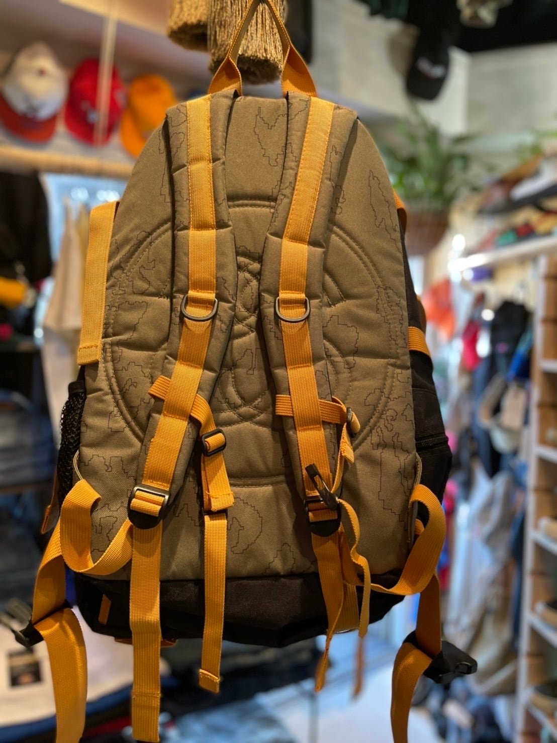 90s OLD STUSSY/2WAY BACKPACK/紺タグ/バックパック/カーキ/総柄/ステューシー | nimunamu powered by  BASE