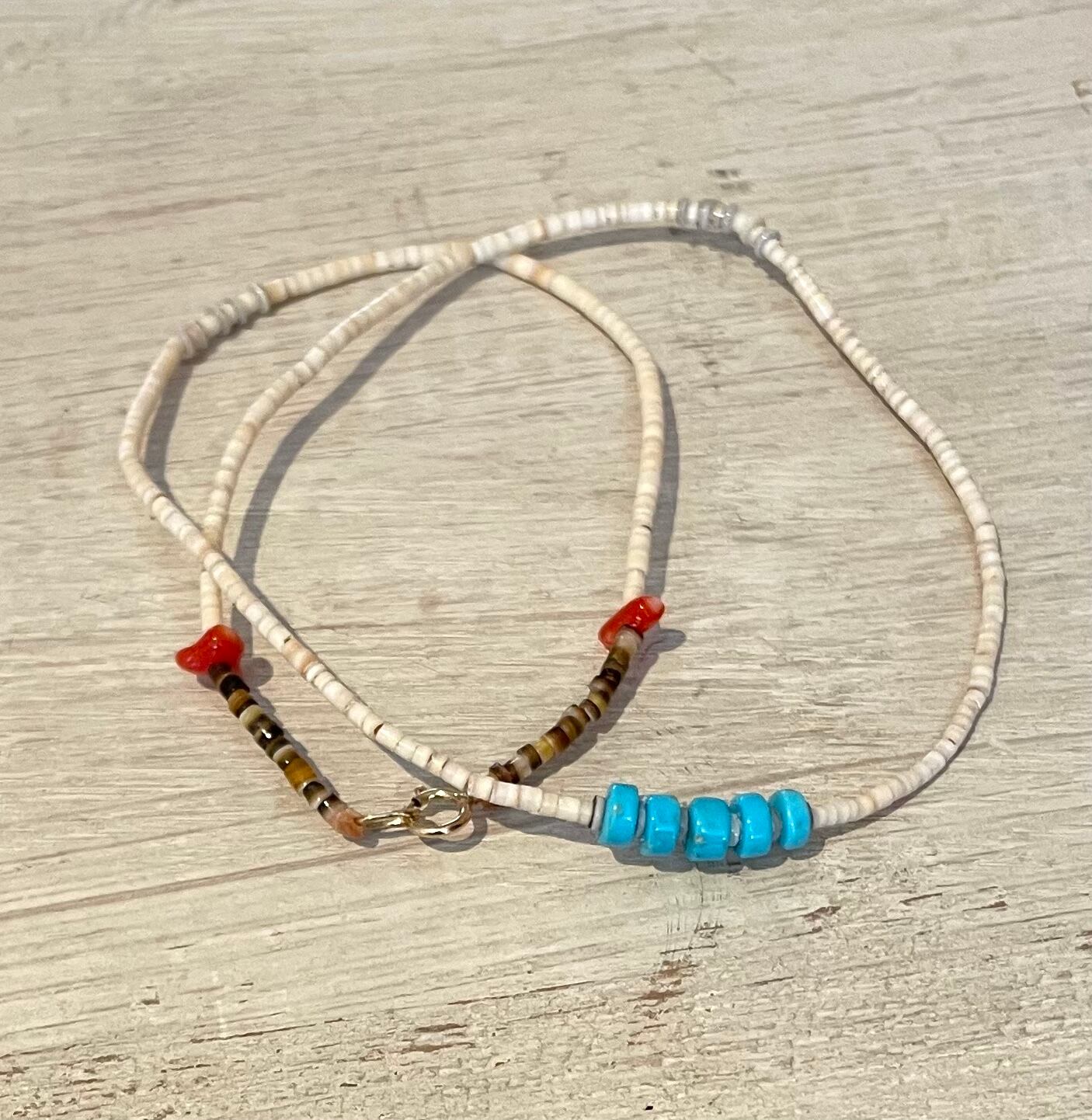 ソノランゴールドターコイズネックレスサンバースト