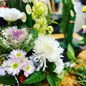 【送料無料】開運！フルール縁の縁起物！お正月生花アレンジ2025