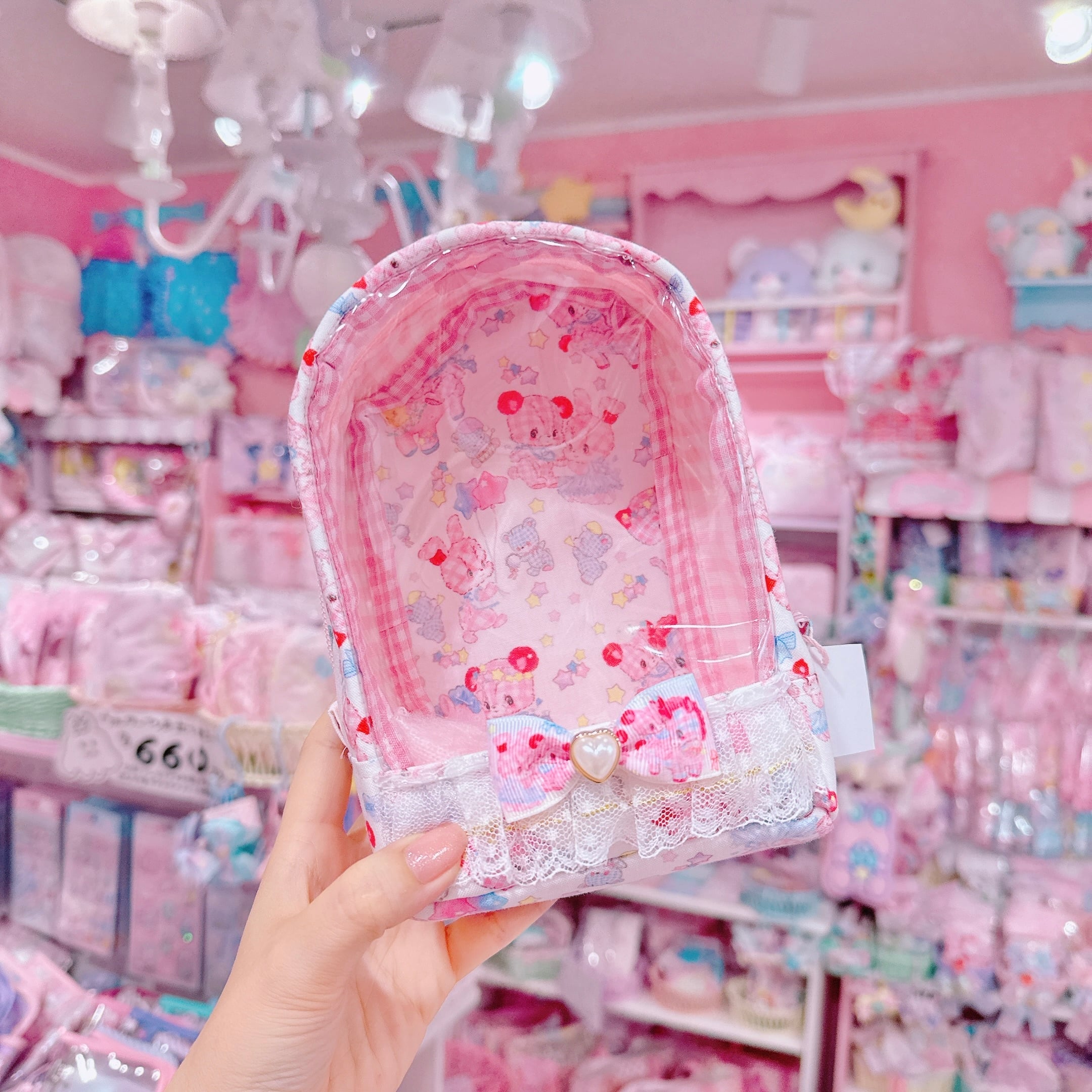 【R51】75-6キーホルダー付き2wayぬいぐるみポーチ(ショルダーひも別売)