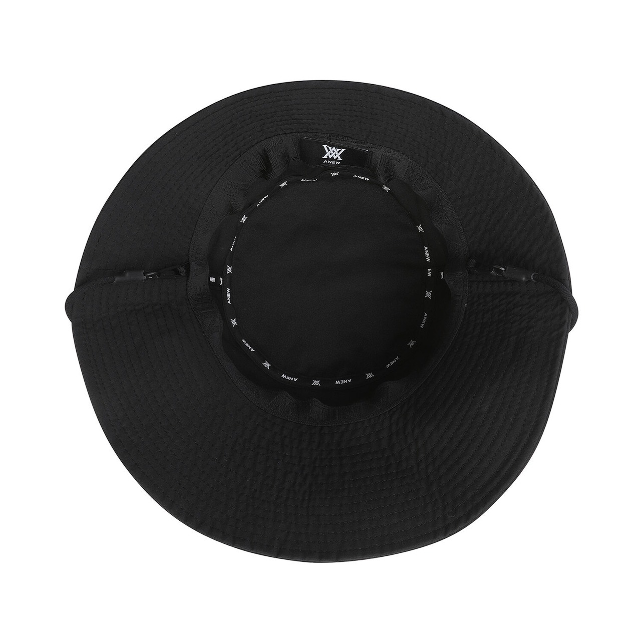 ANEW WOMEN Unbalanced wide brim bucket hat [サイズ: F (AGDUWCP42BKF)] [カラー: BLACK]