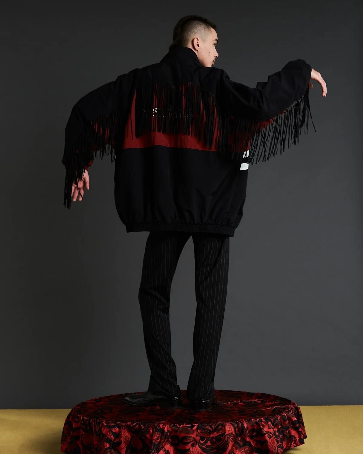 MARTINE ROSE / FRINGE TRACK JACKET | Answer