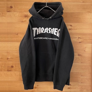 【THRASHER】スラッシャー プルオーバー ブランドロゴ サイズM パーカー スケボー