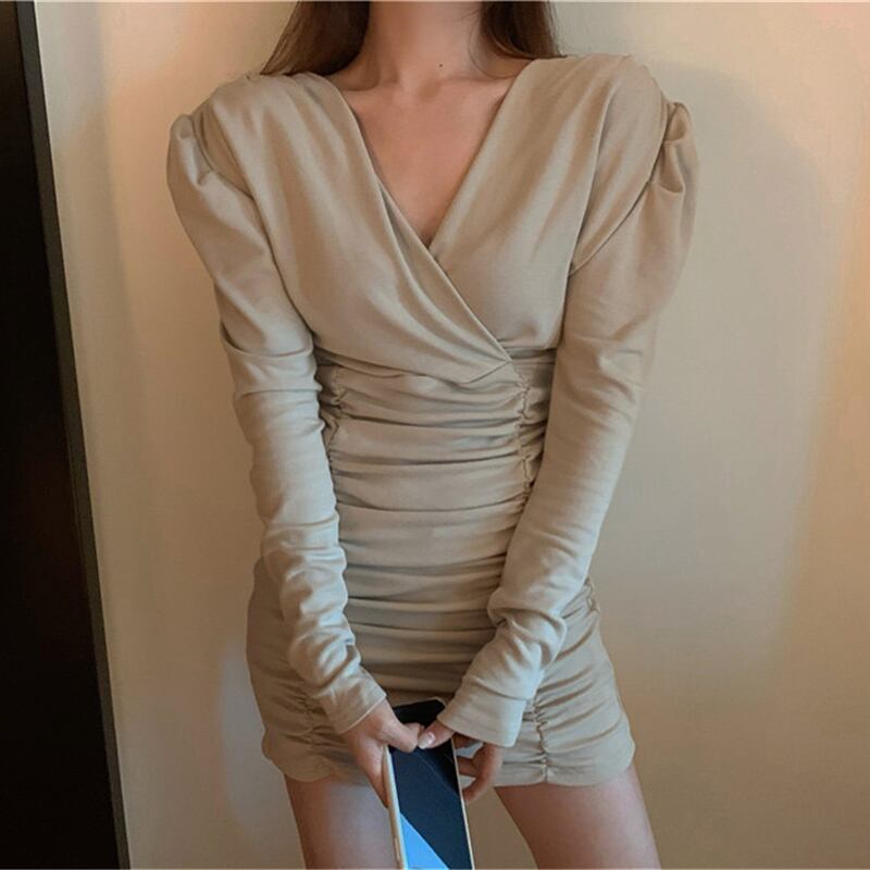 ドレス スリーブショートスカート スプリング ロング 春物 ブラックストロベリース36553919858