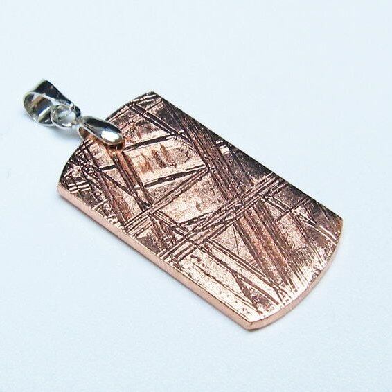 ギベオン ペンダント 隕石 メテオライト ピンクゴールド 一点物 おまかせ便 112-13509