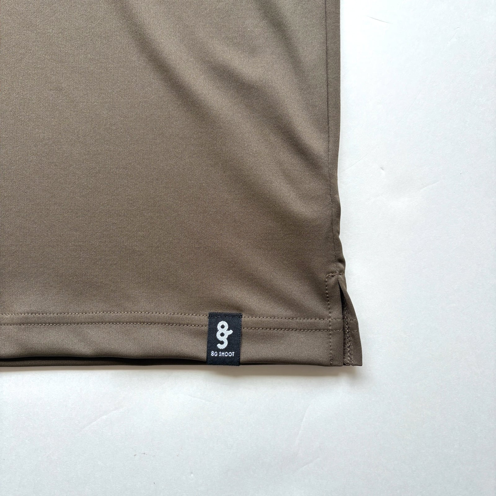 BASEBALL LOGOPRINT MOCK NECK SHIRT - KHAKI - | 8G SHOOT WEBSTORE