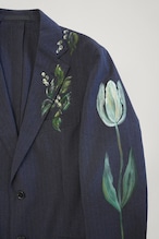 vintage tailored jacket-navystripe