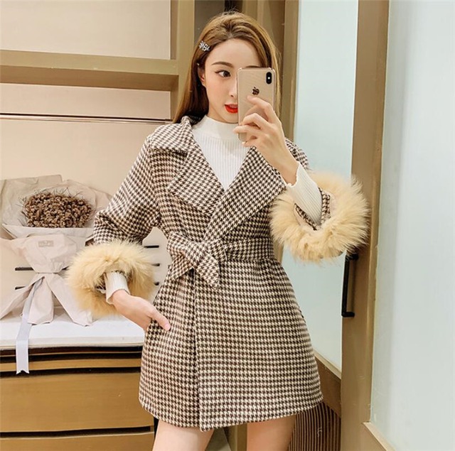 着まわし抜群 気質 OL 冬 新作 ウエスト 気質 スリム 中・長セクション チェスターコート