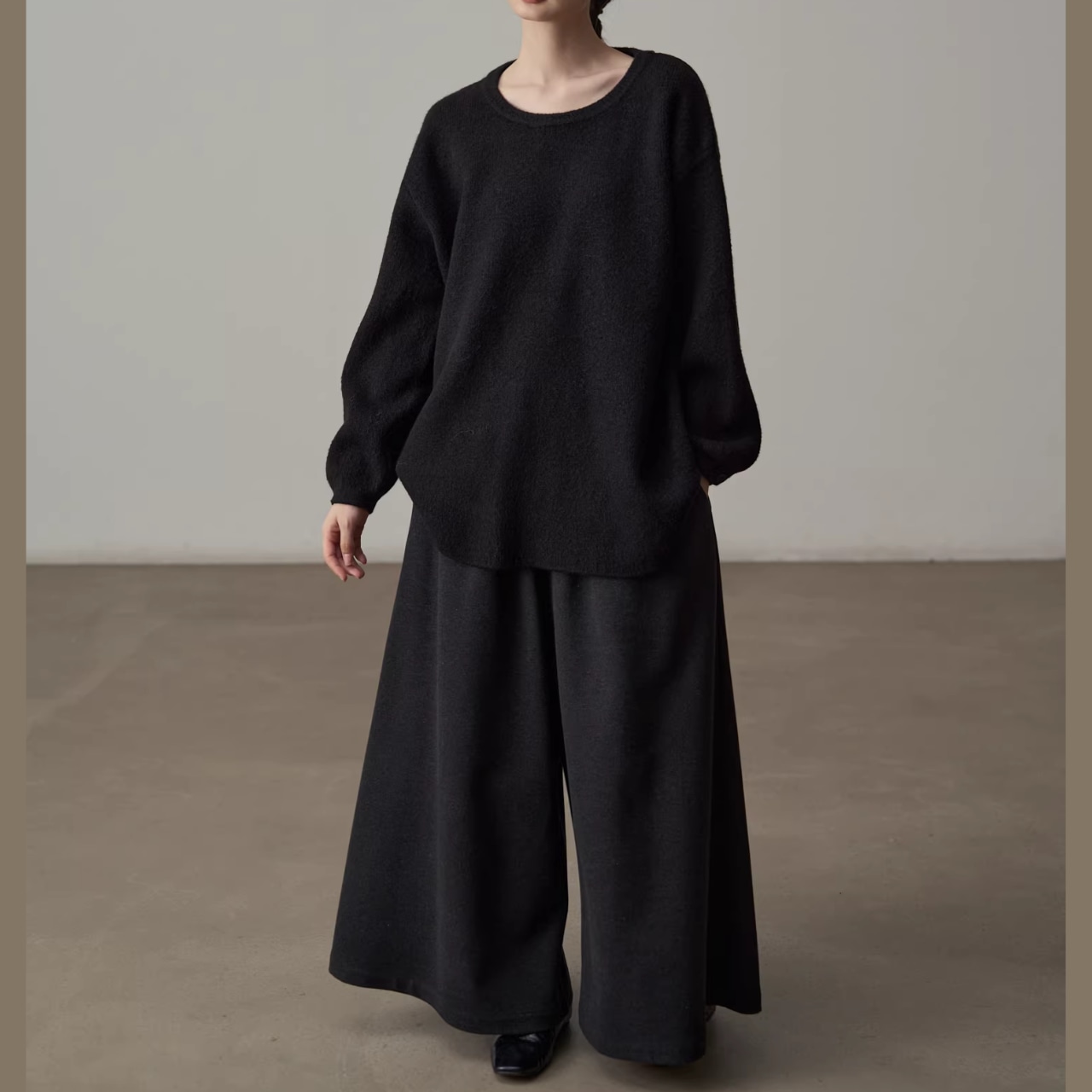 ストレート マキシ丈 ワイドパンツ 00032・画像10