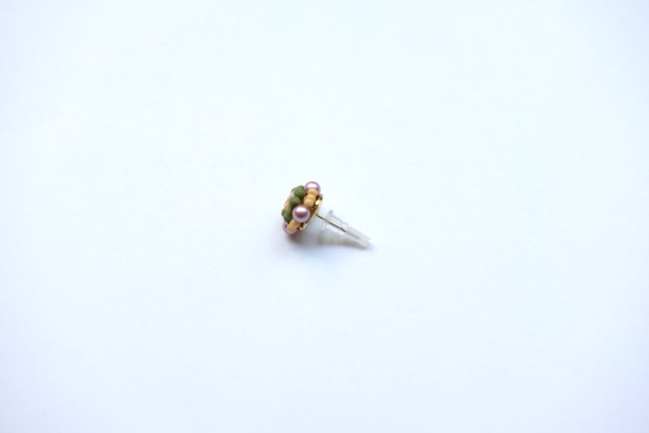 Indigo studio ｜マジョリカタイル柄ピアス ・イヤリング