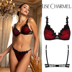 [J49or] ハーフカップブラ(D) 品番ACJ7449 ※大きめ注意 【LISE CHARMEL】【リズシャルメル】【インポートランジェリー】