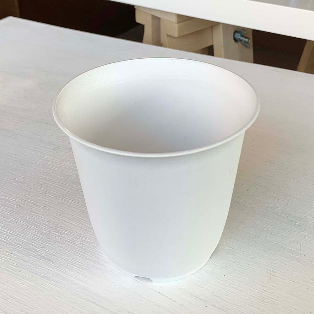 プラスチック鉢 Bo 4号 (ホワイト/白) Botanique(ボタニーク)