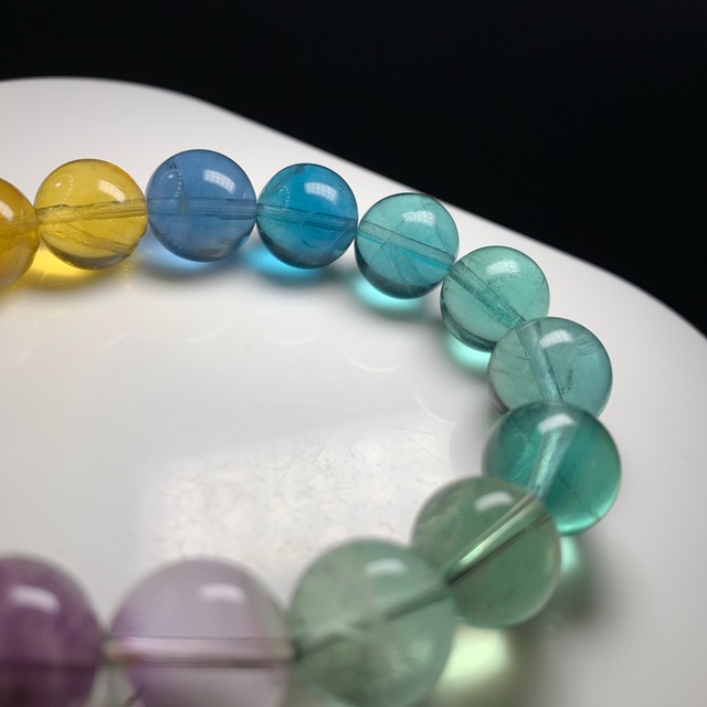 b147 キャンディーフローライトブレスレット