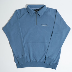 CLASSIC LOGO ZIP SWEAT SAXE BLUE