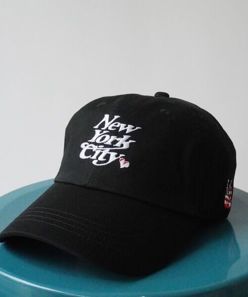 WEEK ENDER (ウィークエンダー ) New York City ロゴ ローキャップ ブラック WE001