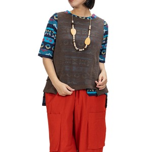【最新作】ギマ天竺ベスト【262-3210】Faux Hemp Vest