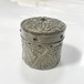 Late 1800's〜 Antique Art Nouveau Repousse Pewter & Wood Powder Box Made In France