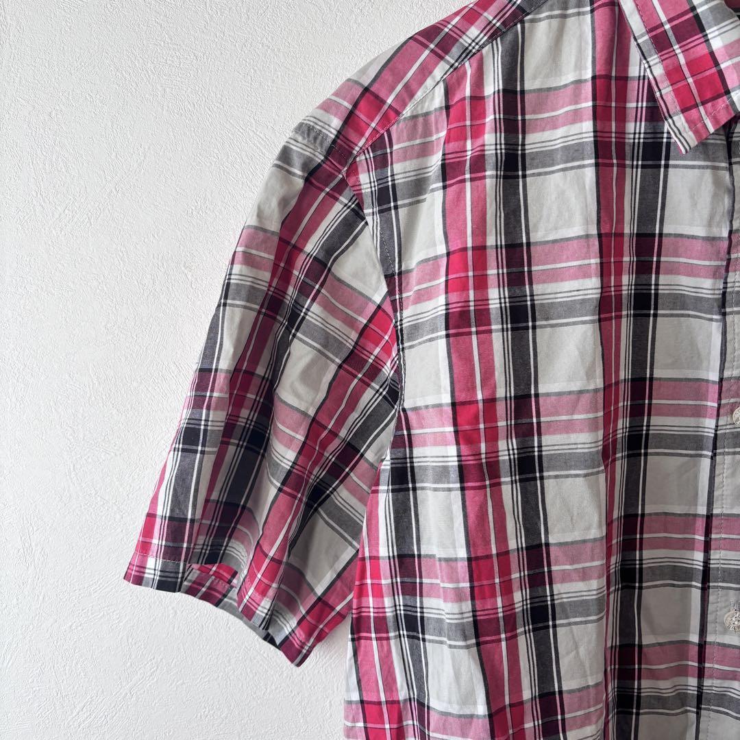 80s old stussy classic check shirt L size | nawona 