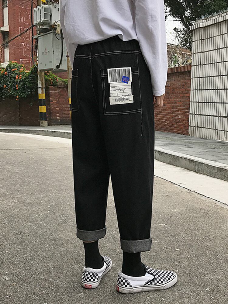 全2色 デニム パンツ ストレート カジュアル 無地 おしゃれ