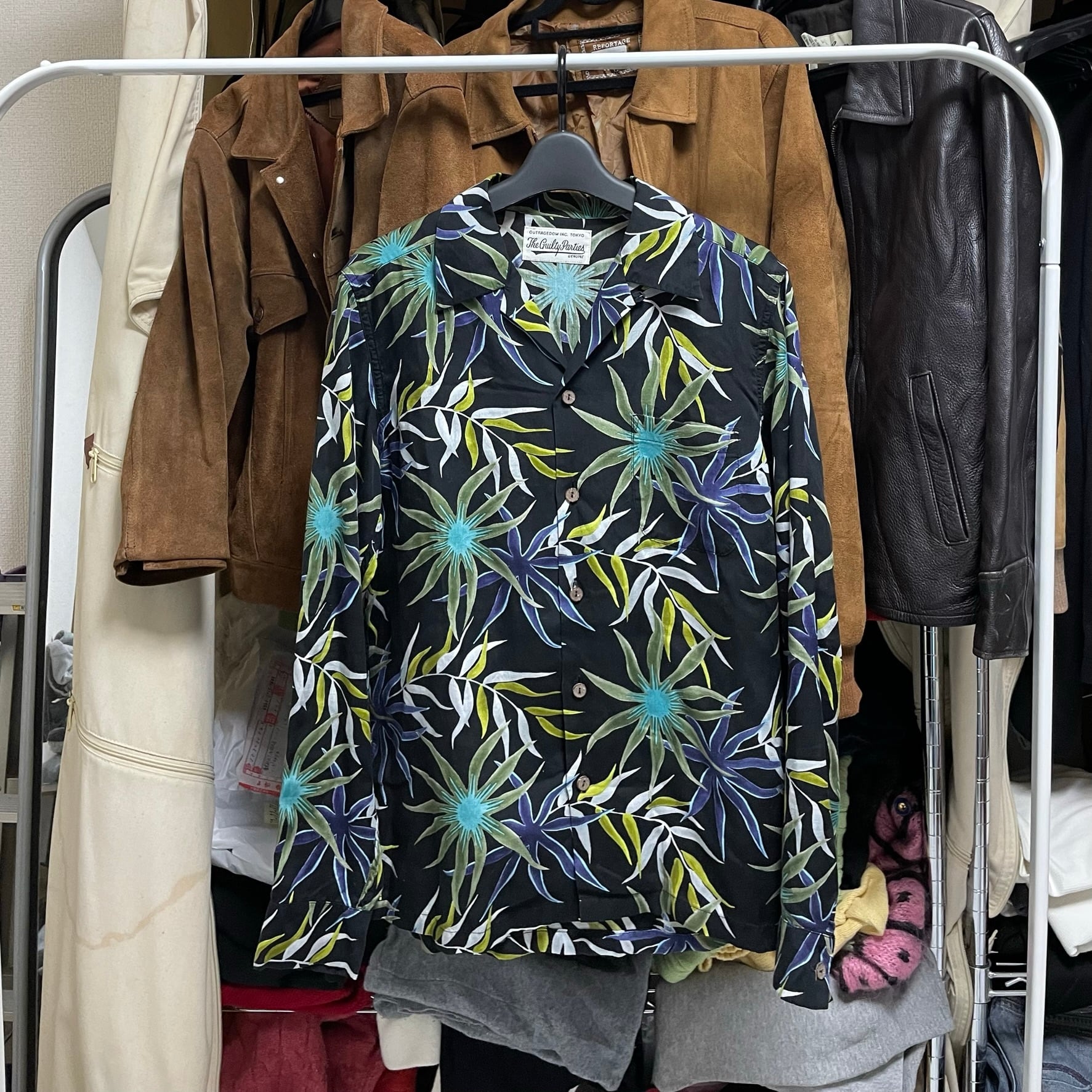 WACKO MARIA ワコマリア 17FW オープンカラーシャツ 長袖シャツ アロハ 