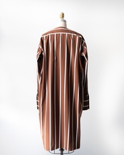 〈CÉLINE by phoebe philo〉Collarless stripe shirt