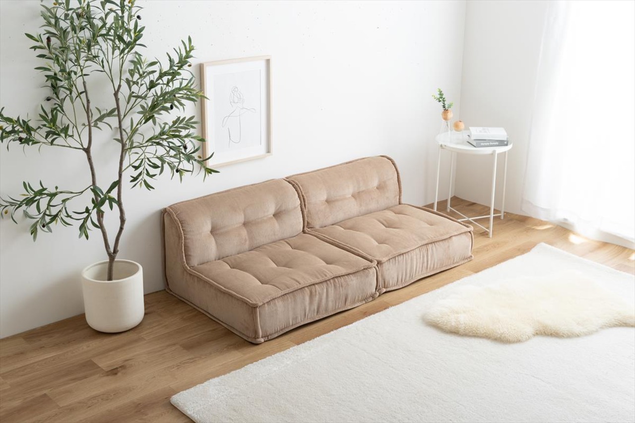 【2点セット】Chouchou 2人掛けフロアソファ