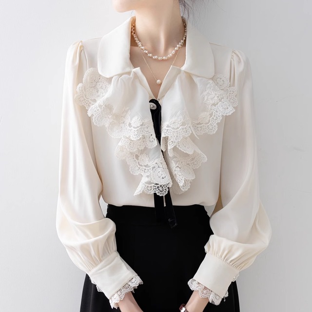 Girly frill blouse LA250251