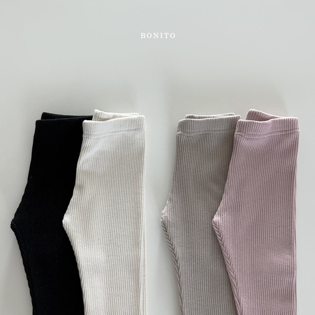 [即納XS/S]≪BONITO≫1+1 leggings beige&pink (kids)