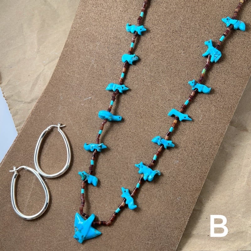 Indian Jewelry》ターコイズ フェティッシュネックレス | 【公式通販