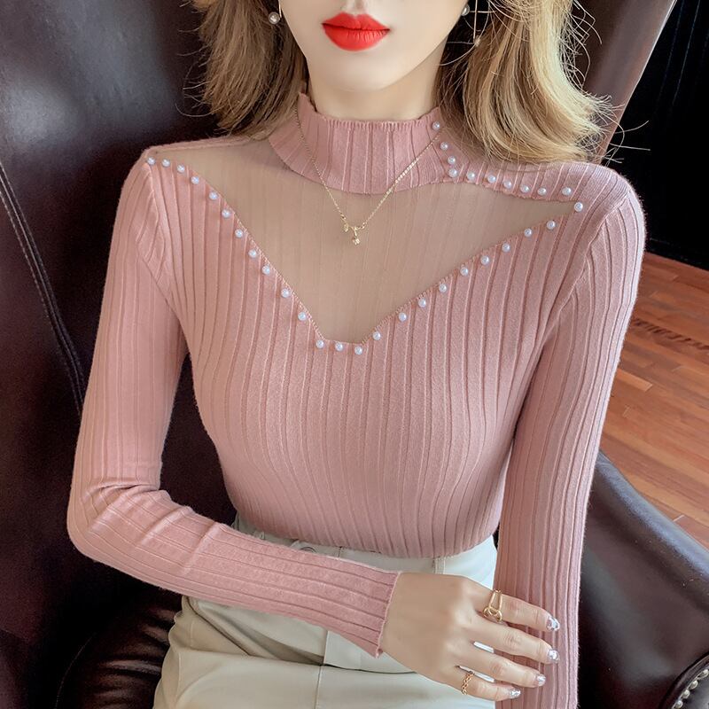 【tops】パールニットトップス M27004