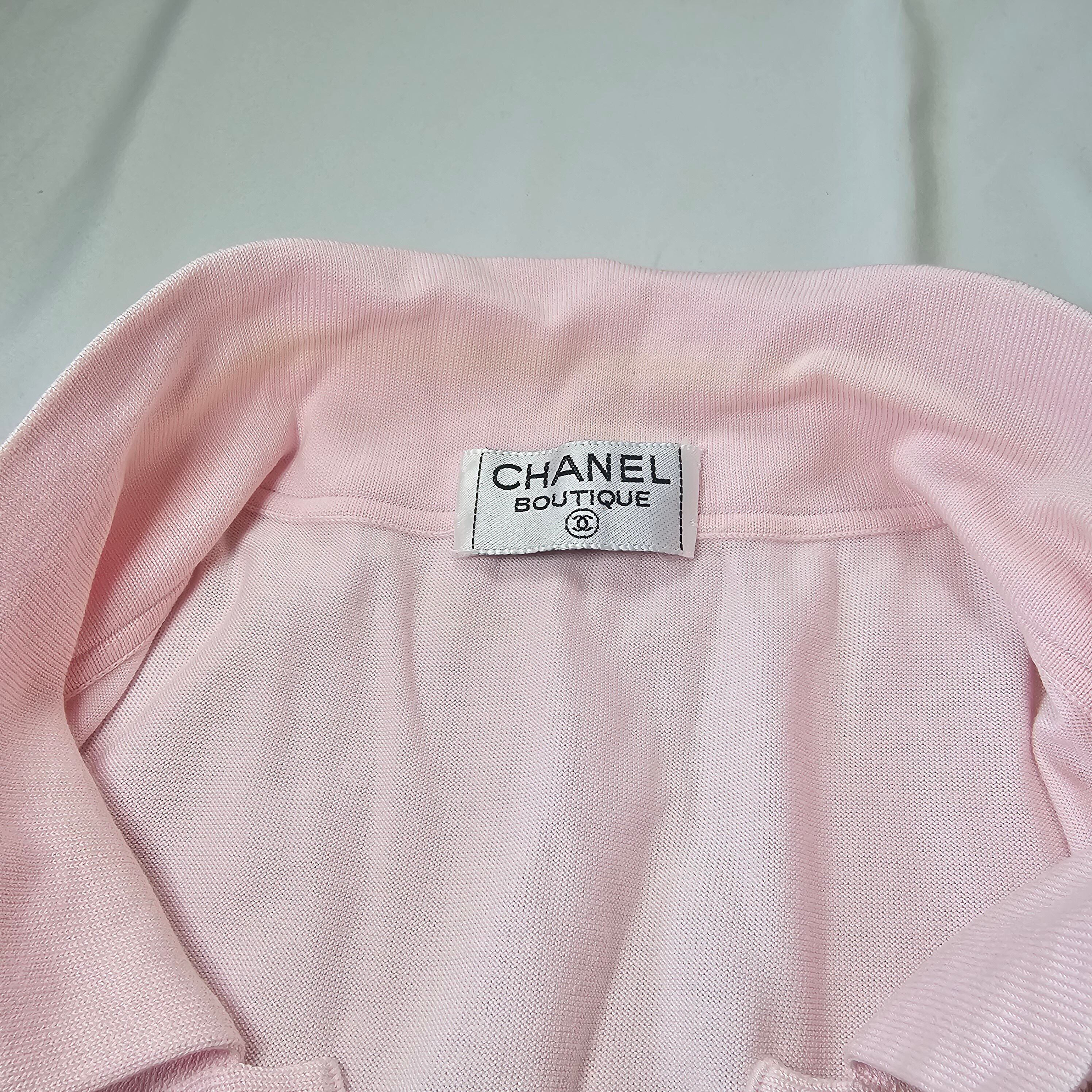 シャネル ココマーク ボタン ポロシャツ 38 ピンク CHANEL Polo | Over